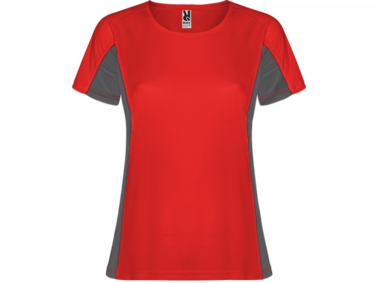 Футболка Shanghai женская, красный/графитовый