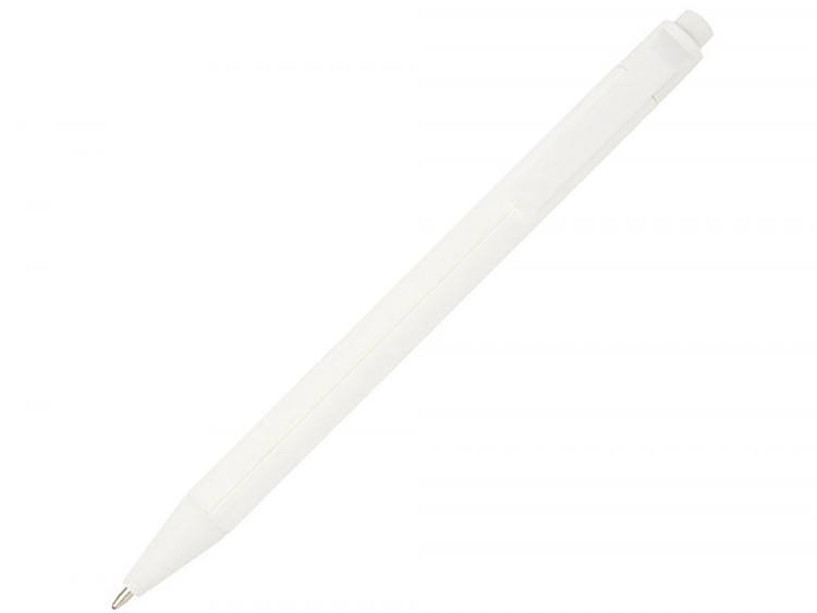 Одноцветная шариковая ручка Chartik из переработанной бумаги с матовой отделкой, белый