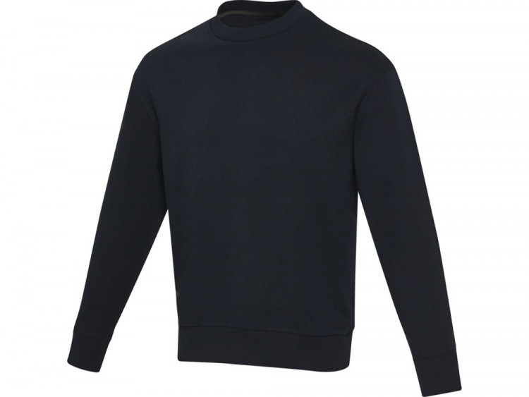 Jet унисекс Aware™ свитер с круглым вырезом из переработанных материалов - Темно - синий