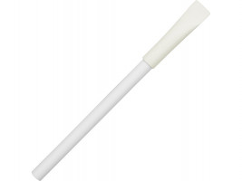 Ручка картонная с колпачком Recycled, белый (Р)